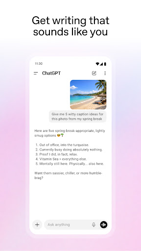 ChatGPT screenshot