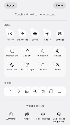 Samsung Browser APK screenshot 5 — Communication app for Android