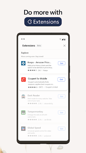 Microsoft Edge APK screenshot 5 — Communication app for Android